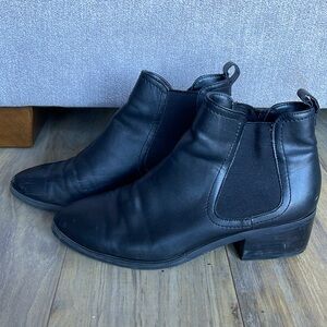Black ankle boots